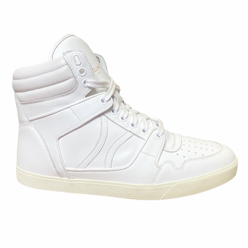 Celine Men Break Mid Lace-Up Leather Sneakers 41/8